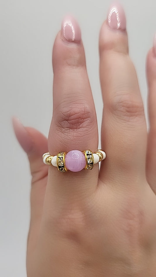 Chepi Chibi Baby Pink Beaded Ring