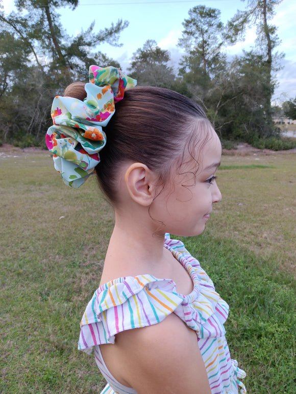 Flora XXL Floral Scrunchie-Handcrafted with Care