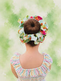 Flora XXL Light Blue Floral Scrunchie