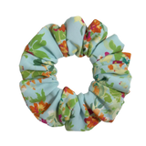 Flora XXL Light Blue Floral Scrunchie