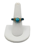 Chepi Chibi Aqua Beaded Ring