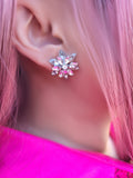 Nova Cluster Stud Earrings-Handcrafted with Care