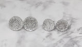 Marble Crystal Stud Earrings ( Titanium Ear Post-Hypoallergenic)-Radiant Beauty with Hypoallergenic Comfort