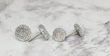 Marble Crystal Stud Earrings ( Titanium Ear Post-Hypoallergenic)-Radiant Beauty with Hypoallergenic Comfort